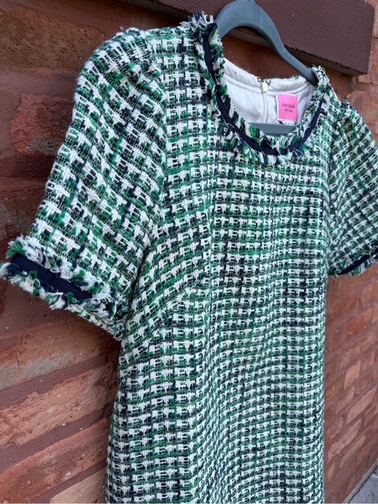 kate spade Dresses & Skirts - kate spade green, white and navy tweed sheath dress